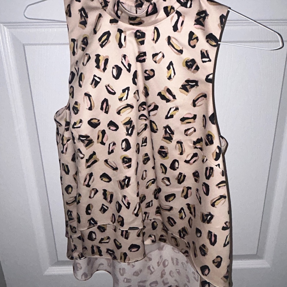 Leopard Print Sleeveless Top